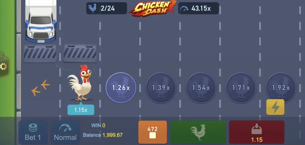 Chicken Dash gameplay